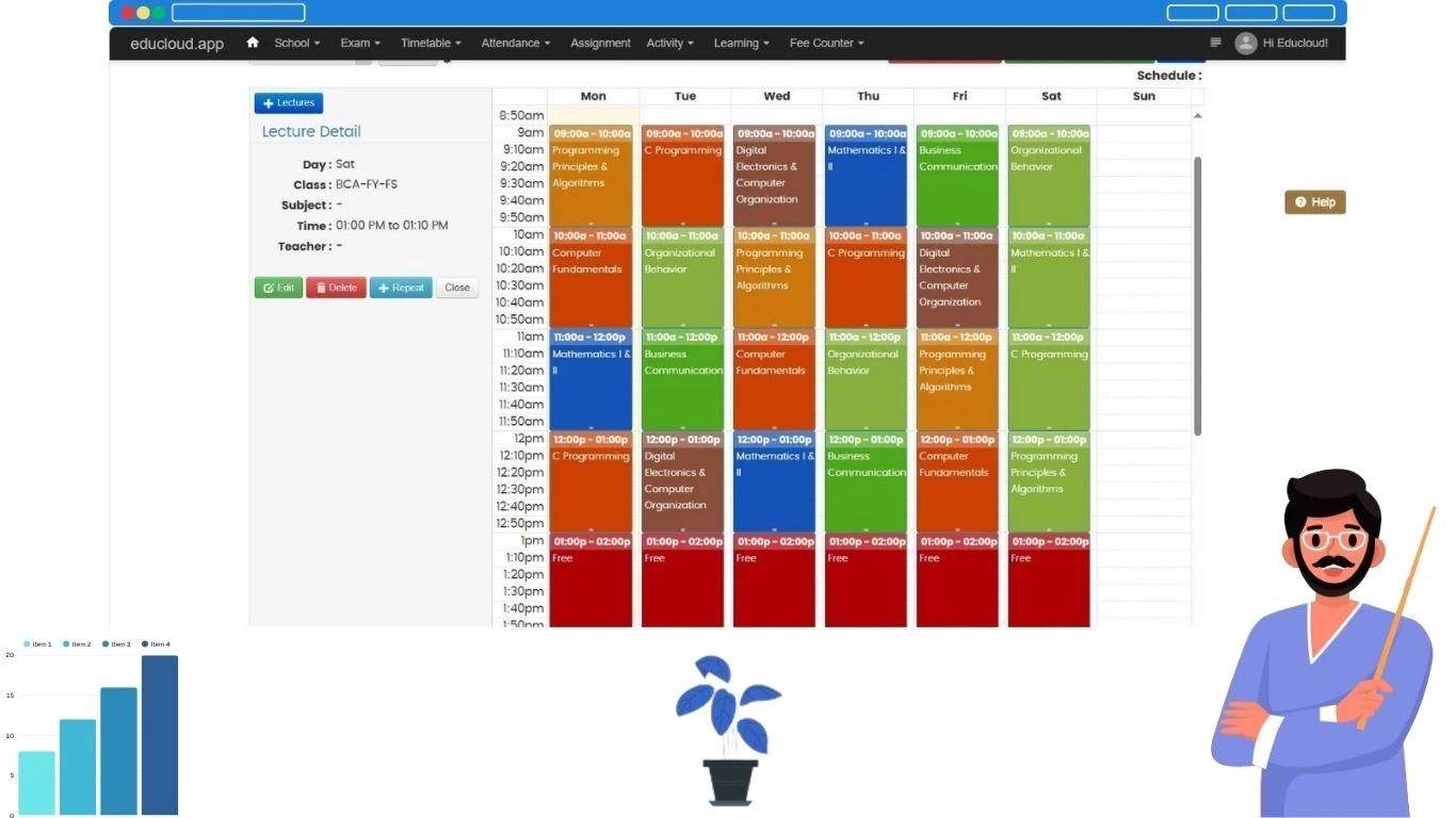 Time Table Management System and Collage Management System | Collage ERP